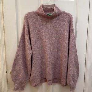 DIP  mauve turtleneck sweater size L